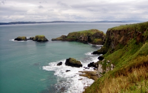 The coast of Northern Ireland and the North Channel in Co. Antrim 